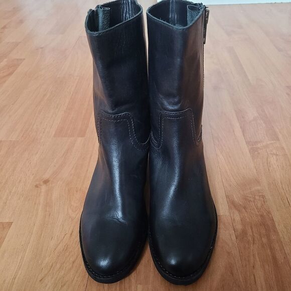 Lands' End Black Combat & Moto Boots - Picture 2 of 10